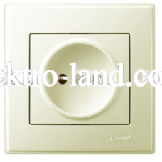 Розетка без заземления Lezard Lesya, крем (705-0303-121)